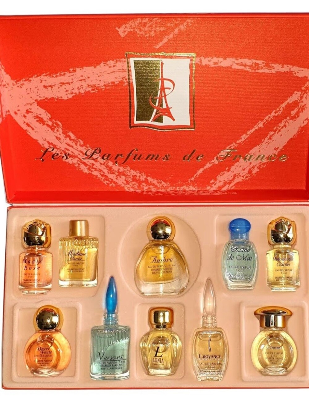 Charrier Parfums 10pc Miniature Eau De Parfum Gift Box Set